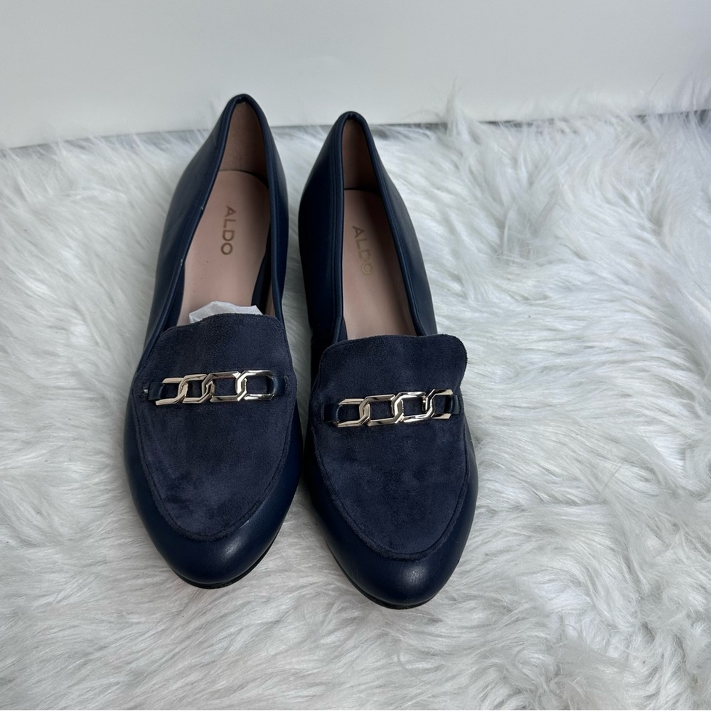 ALDO Navy Women’s Loafer - Picture 2 of 8